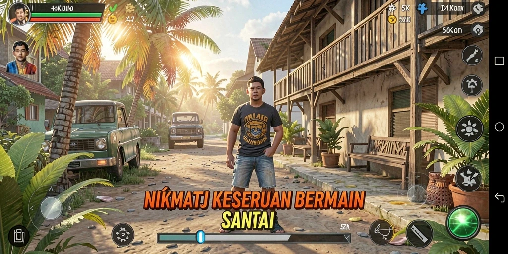 Screenshot menampilkan aksi seru dalam permainan 5ZK dengan grafis menarik.