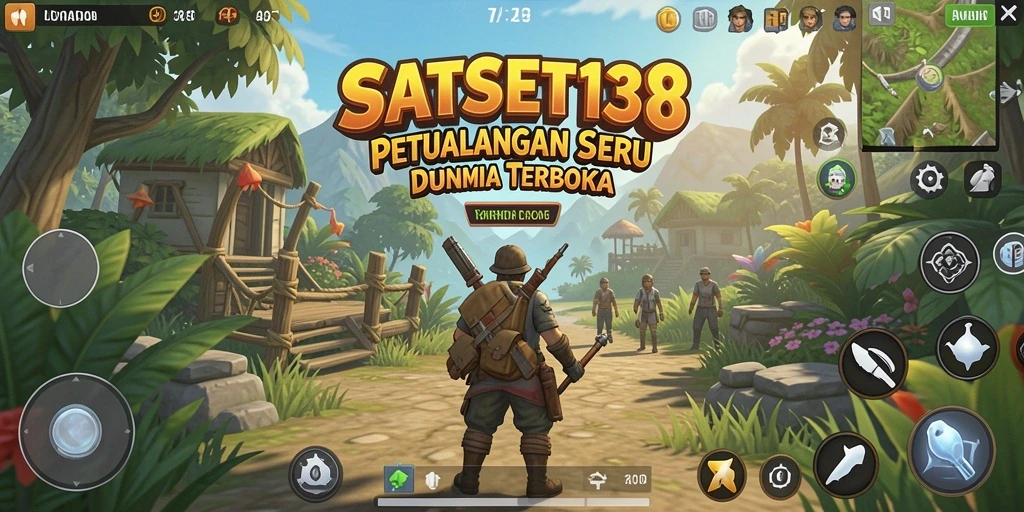 Tangkapan layar dari gameplay seru SATSET138 di dunia terbuka.