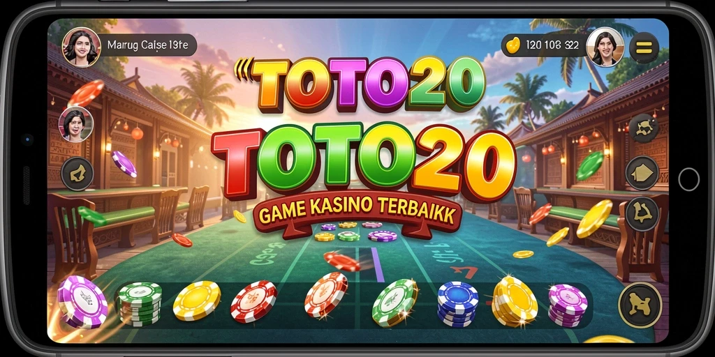 Screenshot gameplay TOTO20 yang menunjukkan keseruan Kasino.
