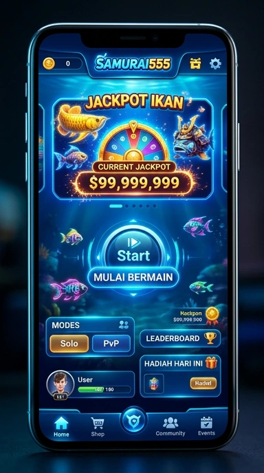 Pengguna menjelajahi berbagai kategori aplikasi di samurai555.